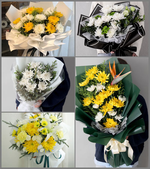 四川成都崇州市公议乡花果山社区白事花束代送